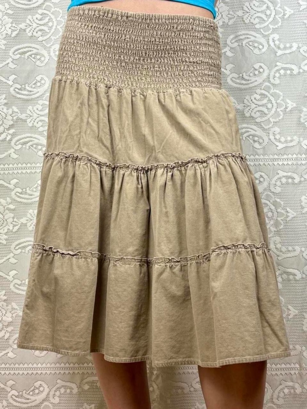 Vintage Y2K Boho Midi Skirt✨